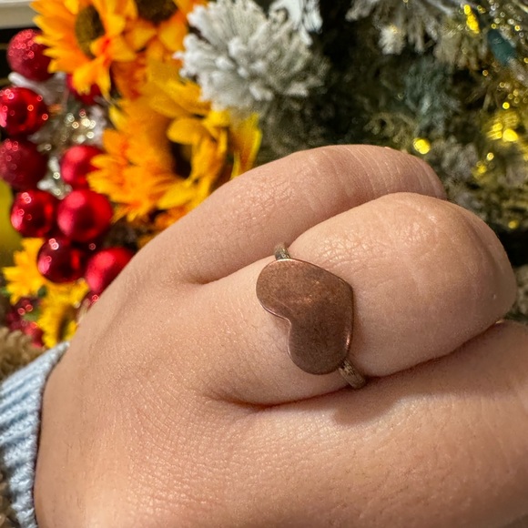 .925 sterling silver and copper handmade ring ✨ - Picture 8 of 11